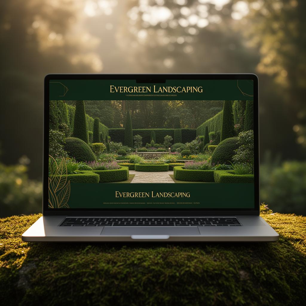 Evergreen Landscaping website concept