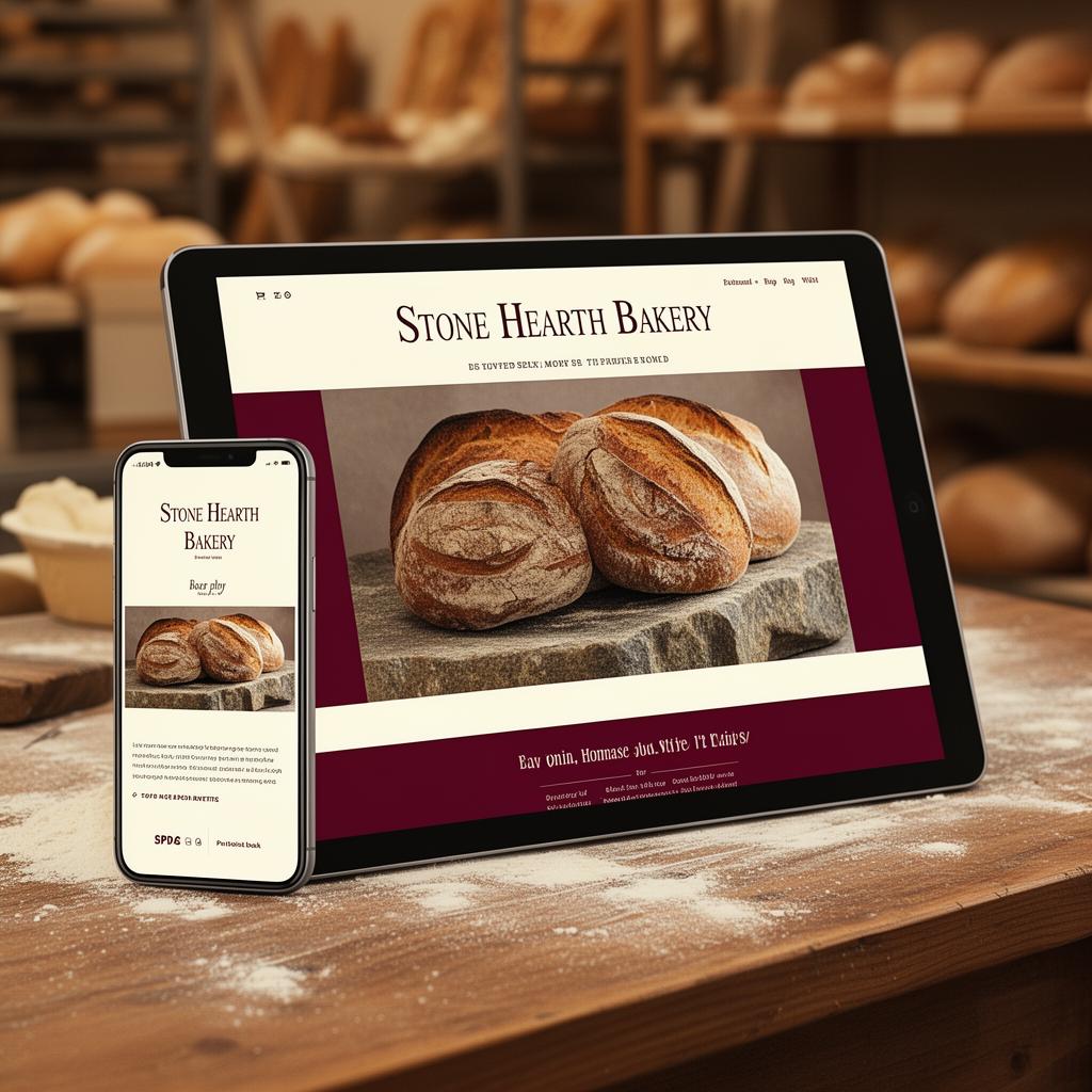 Stone Hearth Bakery website concept