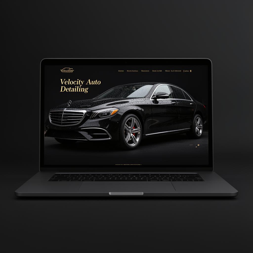 Velocity Auto Detailing website concept